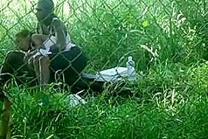 black girls having sex voyeur - Voyeur tapes a black girl couple having sex on bench in the park, watch  free porn