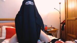 Jasmine Black Hijab Porn - Arab Milf Wearing Hijab Rides Dildo Porn Videos - Tube8