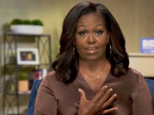 black porno michelle obama - Michelle Obama's Necklace Sent the Clearest Message of the Democrats' Big  Night | Vanity Fair