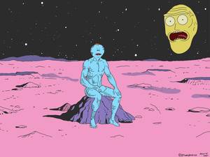 Mr Meeseeks Porn - Art StuffExistence Is Pain - Mr. Meeseeks/Dr. Manhattan print ...