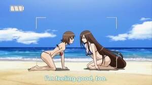 anime lesbian hentai beach - Hentai's fucking at the beach for pleasure - PornDig