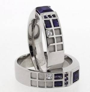 Engagement Ring Princess Adventure Time Porn - Getting married any time soon? Check out this breathtakingly gorgeous  TARDIS wedding ring! (via Fashionably Geek.