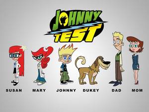 Johnny Test Experiments Porn - Johnny Test (TV show) Susan, Mary, Johnny, Dukey, Dad and Mom (from left)