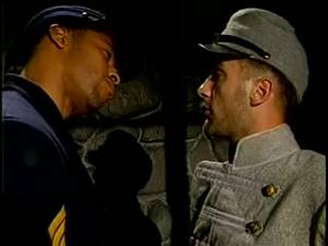 civil war interracial pornos - Two gay Civil War soldiers hook up and fuck in a barracks | Any Porn
