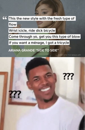 Ariana Grande Gives A Blowjob - English isn't my first language, can somebody explain what these words mean  : r/ariheads
