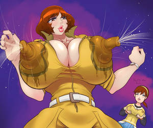 big tits lactating rule 34 - 2girls adult april_o'neil april_o'neil_(tmnt_2012) big_breasts breast_envy  breast_milk breasts busty