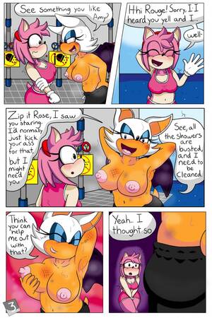 Amy Rose Shower Comic Porn - Amy & Rouge - Shower Thots comic porn | HD Porn Comics