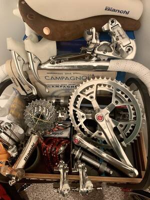 italian nudist - Vintage 80's Italian porn... Got a mint condition full Campagnolo  Victory/C-Record/7-Speed Syncro II groupset with red Ambrosio Excellence  rims on Campy hubs looking for an Italian steel frame to cuddle with :  r/Bikeporn