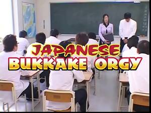 japanese teacher bukkake - Japanese Teacher degraded and Cum covered by her Students in Class -  XNXX.COM