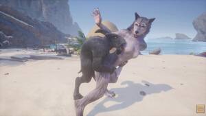 Dire Wolf Furry Porn - Wild Life / Rasha Furry Wolf Girl at the Beach - Free Porn Videos - YouPorn