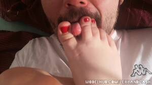 feet with red nails - Sub Foot Worship, Toe Licking, Feet Fetish, Red Nail Polish - Pornhub.com