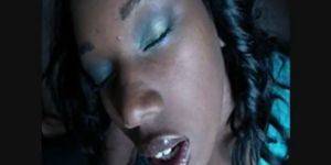 huge moaning cumshot - Naomi Moans\\' huge facial in slow motion