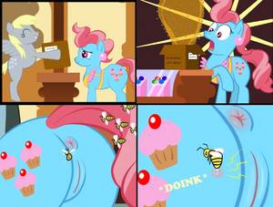 Mlp Anal Porn - e621 2012 anus arthropod bee bee_sting bsting butt comic cutie_mark  derpy_hooves_(mlp) duo earth_pony