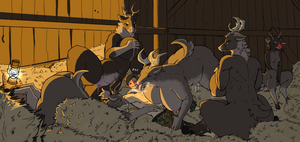 Furry Harem Porn - Big Thicc Reindeer Harem [MFFFFF] (securipun) - Hentai Arena