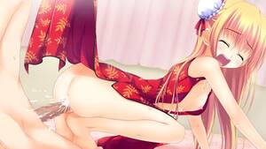 anime yuri bed strap on gif - Anime yuri bed strap on gif in 3d cartoon huge cock, King fighters angel  hentai