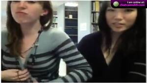 cam girl nude in library - Two Girls In The Library On Webcam - EPORNER