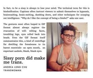 Brainwashed Porn Captions Feminist - Anti-Porn Feminists â€” Also this post here.