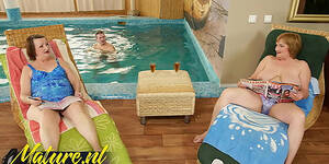 group anal sex by pool - Two Cock Hungry Grannies Went To The Swimming Pool To Get Some Dick HD SEX  Porn Video 11:02