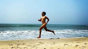 nude beach action shots - Model Milind Soman booked for 'nude run' on Goa beach
