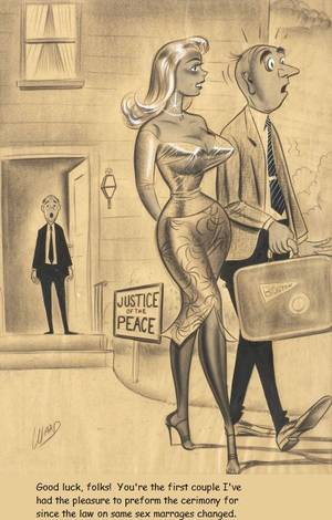 bill ward hardcore secretary - Mens magazine cover by Bill Ward