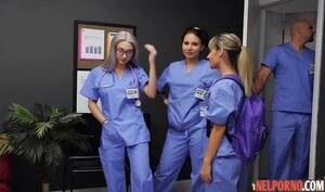 hospital nurse - The blonde nurse was arranged in the hospital with a real doctor laid - HD  porn online