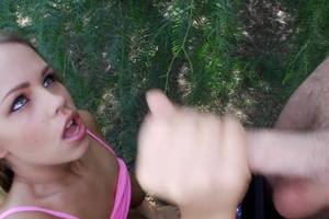 long legged blonde handjob - grandma handjob extravaganza