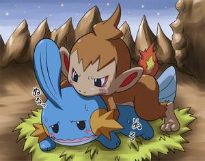 nintendo anal sex - e621 all_fours ambiguous_gender anal anal_penetration blush chimchar  detailed_background doggystyle duo feral flaming_tail from_behind_position  male male/