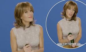 Gillian Anderson Sex - Gillian Anderson performs sex act on a courgette in VERY raunchy clip from  Netflix's Sex Education | Daily Mail Online