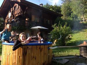 homemade back yard hot tub porn - hot tubbing fun.