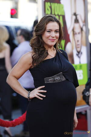 Alyssa Milano Celebrity Porn - La actriz Alyssa Milano, embarazada