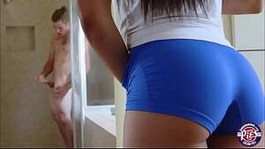 Latina Blue Shorts - Cumming my running shorts - Sexy HQ pictures. Comments: 3