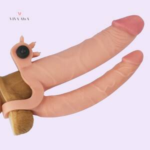motion dildo anal sex - Vibrating Double Penis Sleeve With Dildo Anal Sex Toy India
