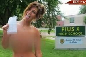 Nebraska School Porn - Porn Star Arrested For Exposing Herself At Catholic High School To Get Back  At \