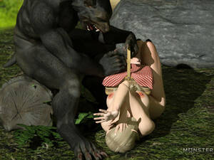 3d Riding Hood Werewolf Porn - Little Red Riding Hood and satanic 3D wolf - Silver Cartoon