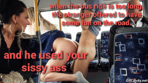 Bus Porn Captions - Sissy - Porn With Text