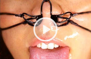 asian nose hook cum - Nose hook Bukkake facial