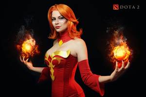 Dota 2 Lina Porn - Despite her womanly attitude, Lina also has an aggressive behavior. Here  some pictures of cosplay from account of LuckyStrike-Cosplay.