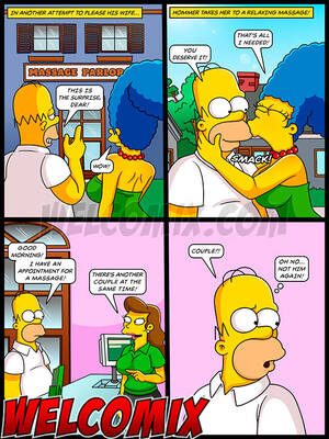 Cartoon Massage Porn - The Simptoons â€“ Betrayal at the massage parlor: I'm going to relax the  buttocks area