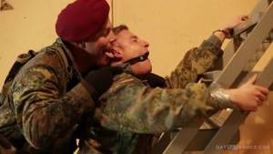 Gay Soldiers Porn - soldier ties up his buddy for some .