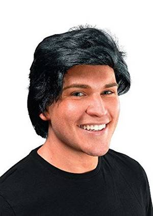 80s Black Male Porn Star - 70s 80s Porn Star Male Fancy Dress Wig - Black