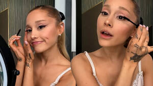 ariana grande celeb upskirts - Ver Ariana Grande: cÃ³mo conseguir su icÃ³nico cat-eye estilo aÃ±os 60 |  Secretos de Belleza | Vogue EspaÃ±a