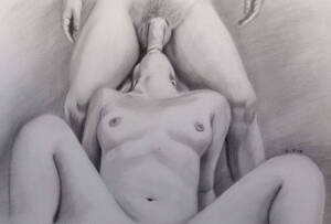 Erotic Porn Drawings - Here is another one of my erotic drawings in pencil :) Porn Pic - EPORNER