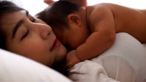 Asian Mom Sleeping Porn - Asian Young Pretty Mother Kissing Her Little Baby With Love Stock Video -  Download Video Clip Now - iStock