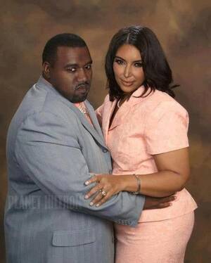 big fat pussy kim kardashian - Kanye West and Kim Kardashian in a couple of years. : r/pics