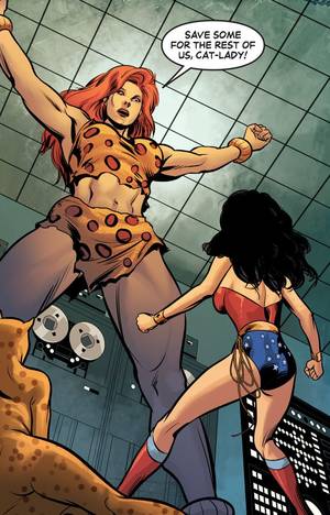 cartoon wonder girl nude - Wonder Woman and Giganta