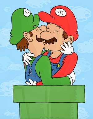 Gay Mario - So, after spending hours online giggling, here's our favorite gay themed  Mario fan art from the interwebs!