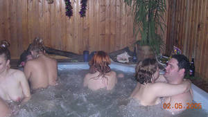 hot tub swinger sex wife - WifeBucket Pics | Swinger wives fucking in the hot tub