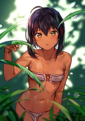 flat chested girl cartoon porn - dark skin flat chest tube top [original] free hentai porno, xxx comics,  rule34 nude art at HentaiLib.net