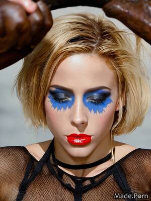 interracial makeup - Porn image of interracial irish movie woman close up gymnast 20 created by  AI