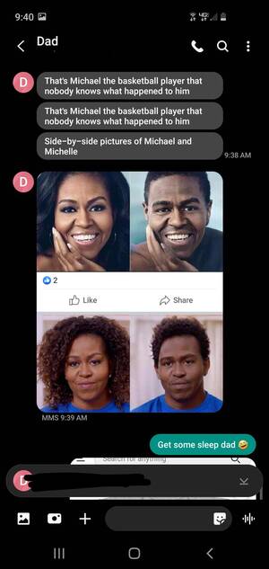 Michelle Obama Porn Fucking - My dad has been convinced that Michelle Obama is a man for YEARS. I love  him, but ...wow.. : r/insaneparents